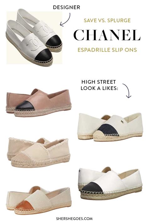 chanel look alike espadrilles|chanel espadrille wedges.